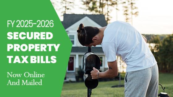 FY 2025-26 Secured Property Tax Bills Available Online and Mailed