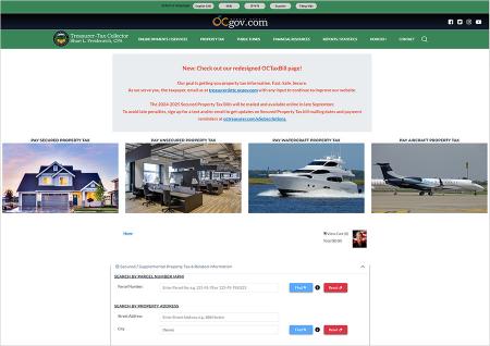 Updated Secure Property Tax Webpage